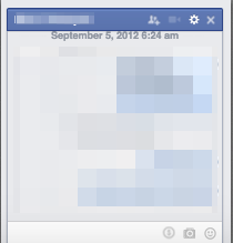 Look familiar?  This is a facebook chat window.