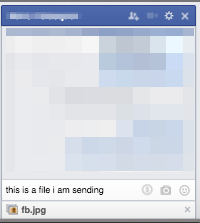 Facebook Chat File Sending -- Step 4 - Send the File!